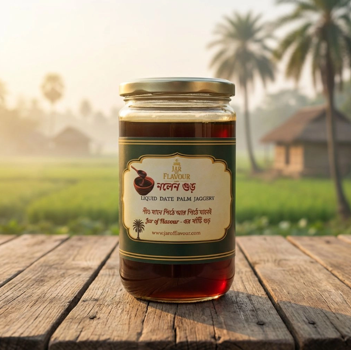 Nolen Gur –  800 Grams - Liquid Date Palm Jaggery (Winter Special)
