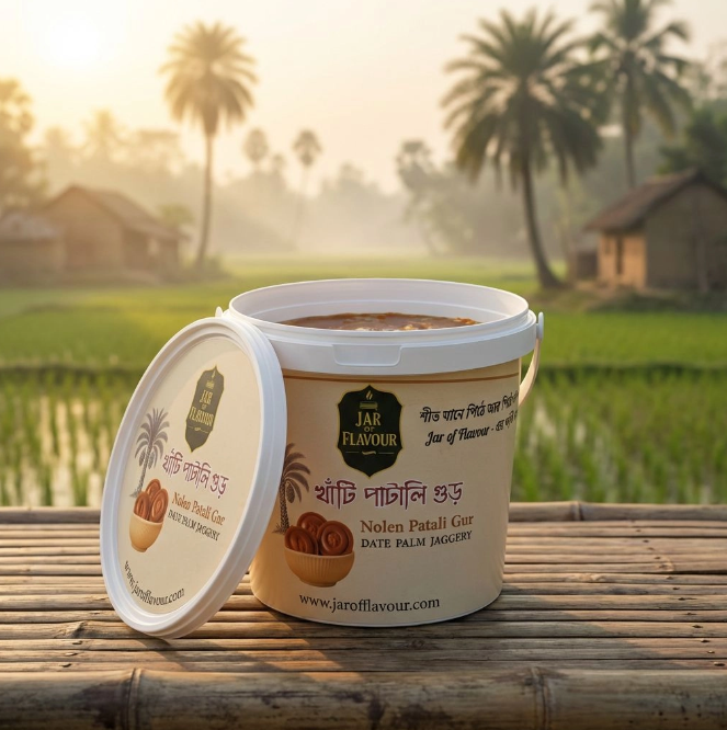 Pure Patali Gur - 800 Grams (Date Palm Jaggery) Winter Special